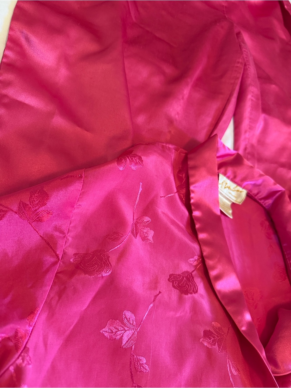 VTG Late 80’s- Early 90’s A’milano Women's Satin Pajama Set